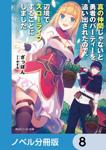 真の仲間じゃないと勇者のパーティーを追い出されたので、辺境でスローライフすることにしました【ノベル分冊版】 8 電子書籍版