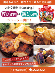 ジューシー肉汁! 豚ひき肉+鶏もも肉～おトク素材でCooking♪ 電子書籍版
